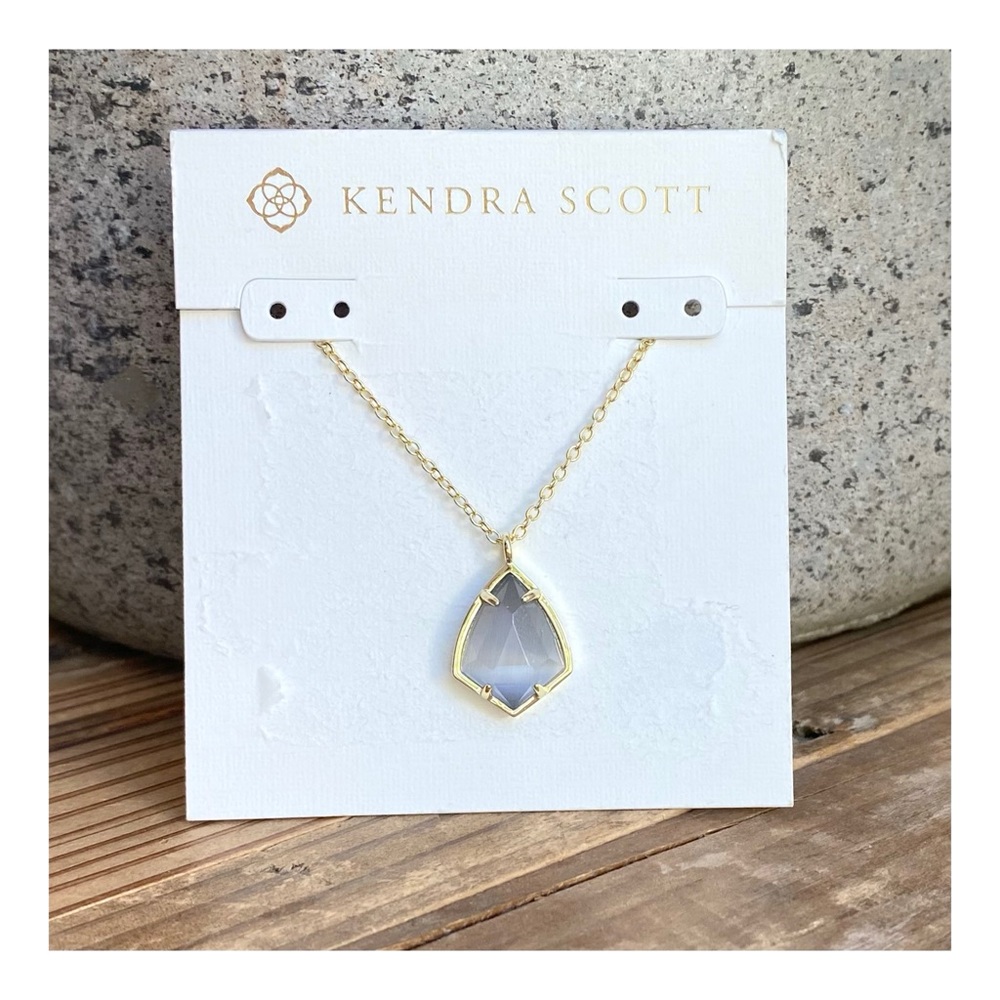 Kendra Scott • “Cory” Necklace • Gold + Lilac